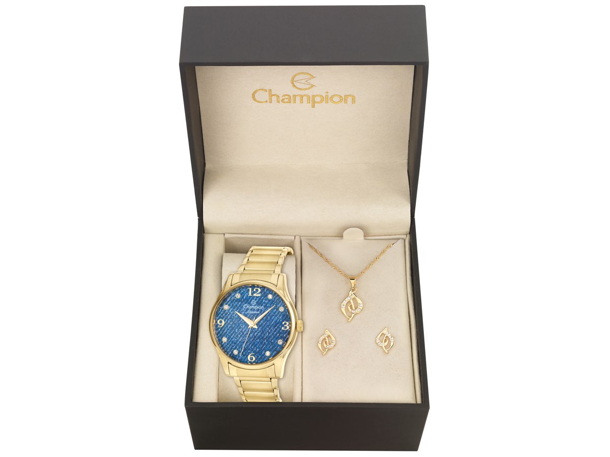 Relógio de Pulso KIT PRESENTES CN26975K - Champion Relógios
