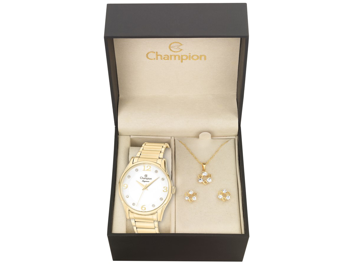 Relógio de Pulso KIT PRESENTES CN26215W - Champion Relógios