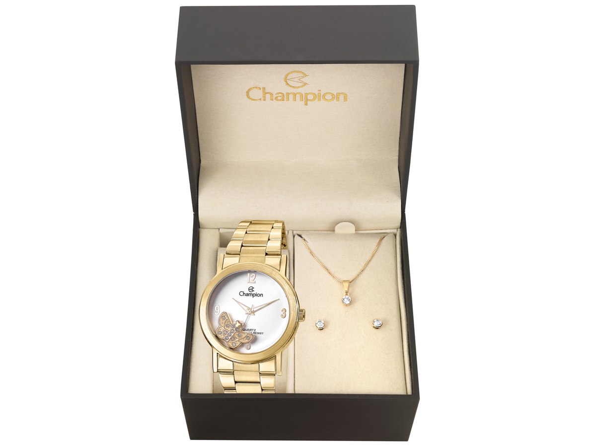 Relógio de Pulso KIT PRESENTES CN28517W - Champion Relógios