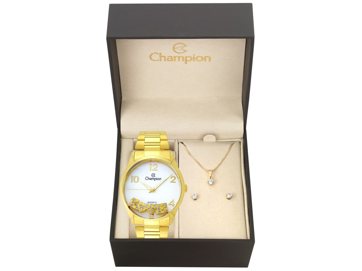 Relógio de Pulso KIT PRESENTES CN28544W - Champion Relógios