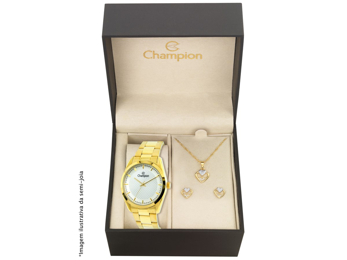 Relógio de Pulso KIT PRESENTES CN29525W - Champion Relógios